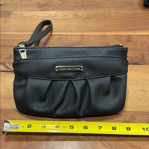Juicy Couture Elegant Black Pouch Clutch Wristlet